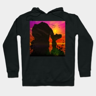 Sunset over the ocean Hoodie